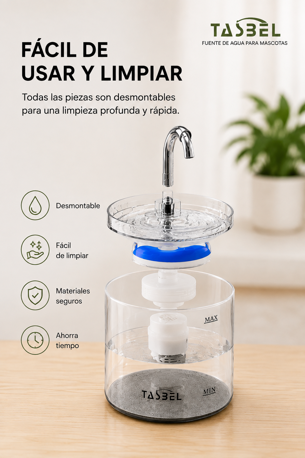 🐾 Fuente de Agua Inteligente para Perros y Gatos | Agua Fresca 24/7